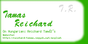 tamas reichard business card